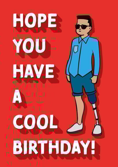 Hope you have a cool Birthday! - Inclusive Birthday card created by Cards from Designers
