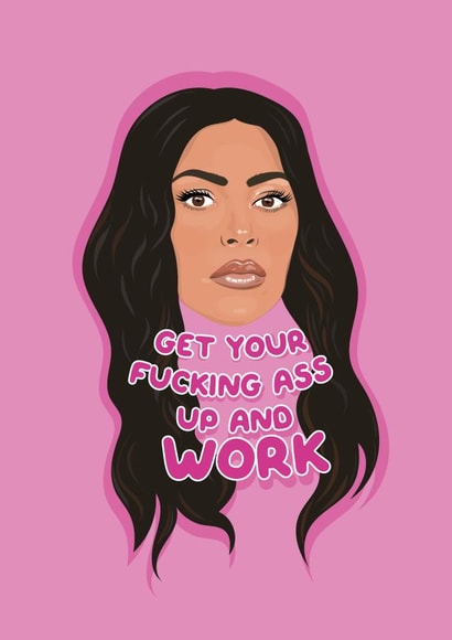 Kim Kardashian Work Bitch - New Job Card created by PonyChops