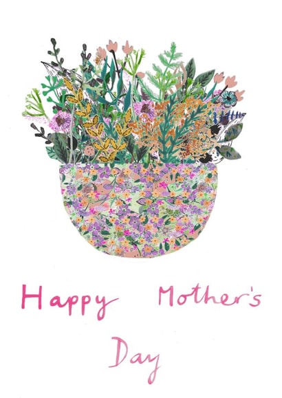 Happy Mother's Day Pink floral card created by Mary's House Designs