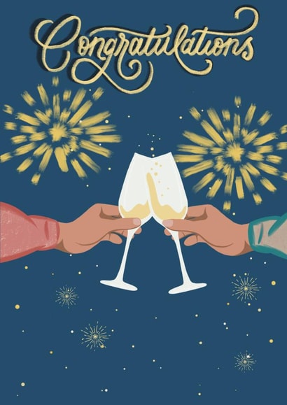 Champagne Celebration Card created by Jatinder Creates