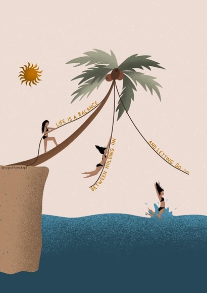 Life is a Balance card created by Stephanie Edwards