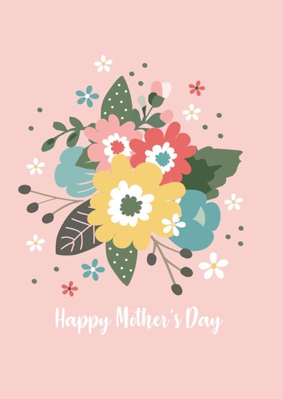 A Bright floral Mother's Day Card created by Melmade Stationery