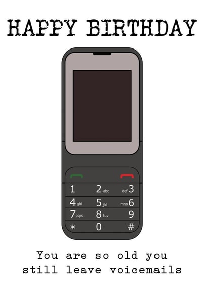 You are so old... Birthday Card created by Arr Cards