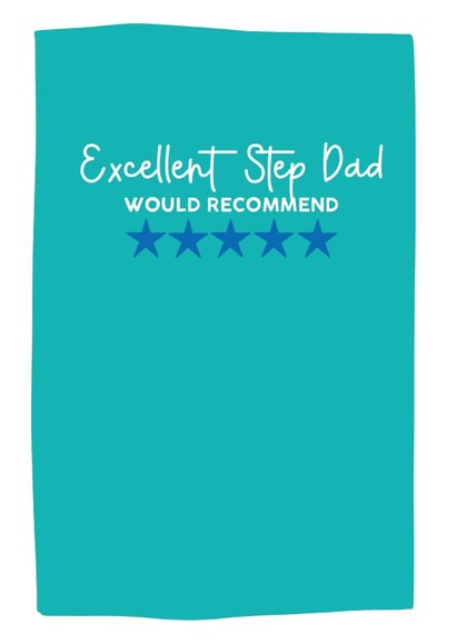 Step Dad recommendation card created by Xoxo Designs by Ruth