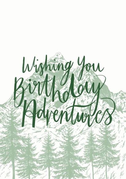 Wishing you birthday adventures created by Discover and Draw