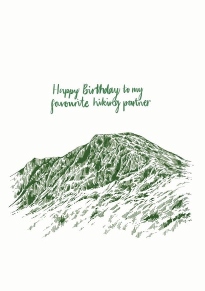 Happy birthday to my favourite hiking partner created by Discover and Draw