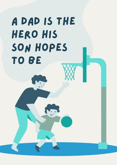 father and son gift card created by IcyCard