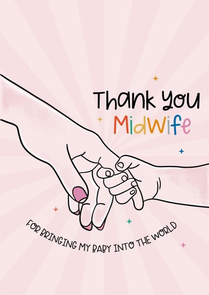 Thank you midwife created by Lucy Rose Party