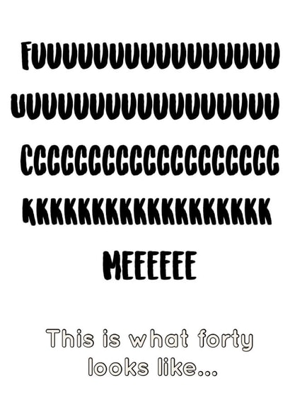 Is This What Forty Looks Like!? created by Creative Creator