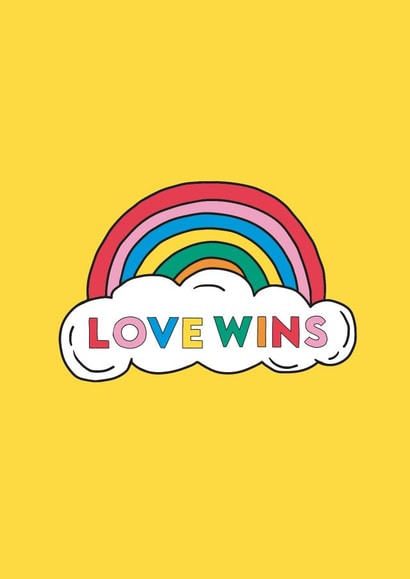 Love Wins LGBTQ+ Card created by Talk & Tell