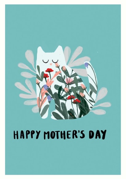 Mother's day Floral Cat created by Rachael Powick