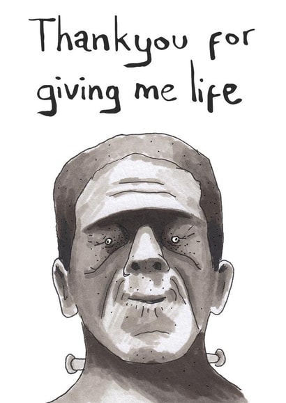 Frankenstein Mother's Day Card created by Big Bucket Of Guts