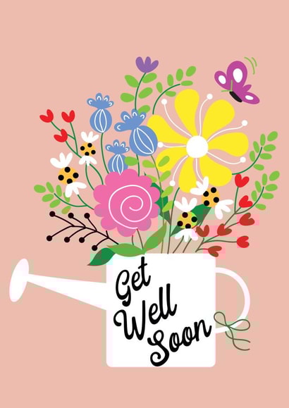 Cute Floral Get Well Soon Card created by Nidd And Rigg!