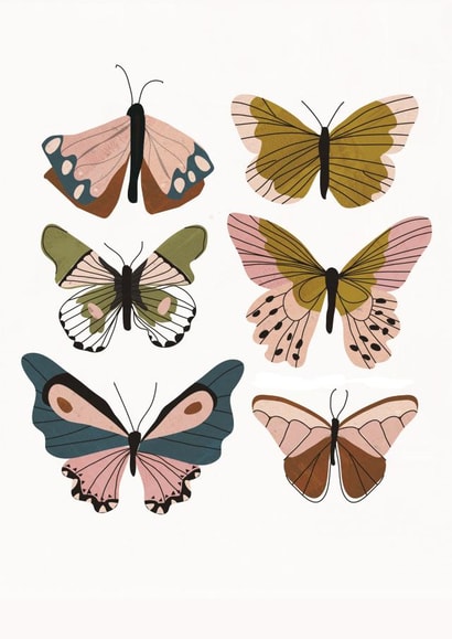 All Occassions Illustrated Butterfly Card  created by Michelle Manolov