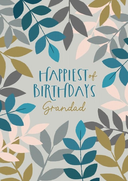 Happiest of Birthdays to a Garden Loving Grandad created by The Pattern Press