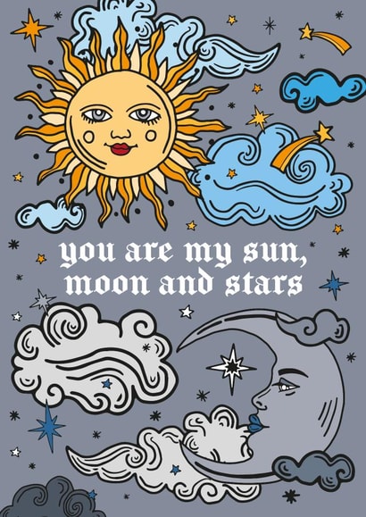You Are My Sun, Moon and Stars Card created by Talk & Tell
