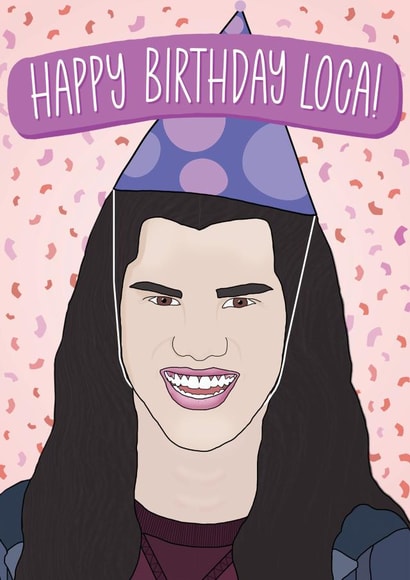 Twilight Saga Happy Birthday Loca Birthday Card created by The Pug Cartel