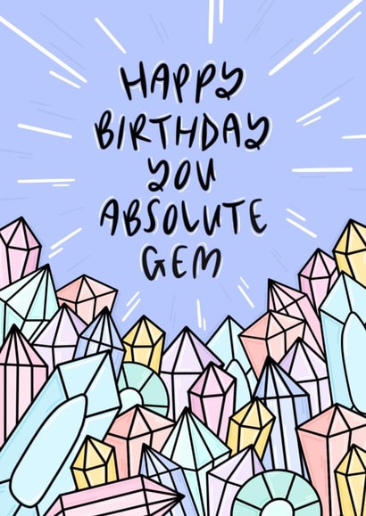 Absolute Gem Birthday Card created by Muses & May