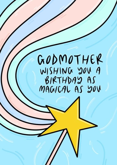 Magical Godmother Birthday Card created by Muses & May 