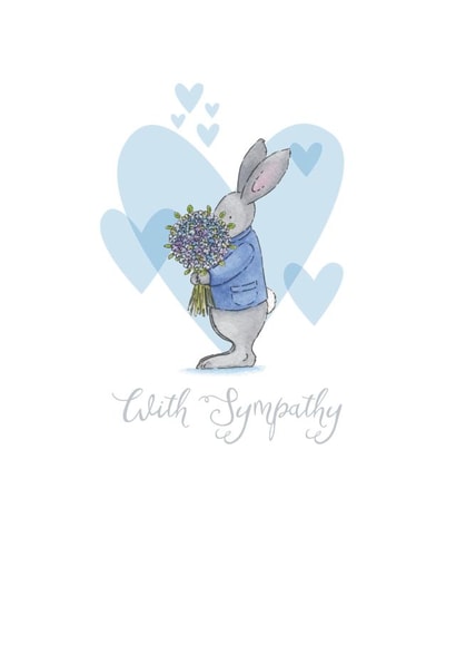 With Sympathy Card created by Helen Morgan Illustration