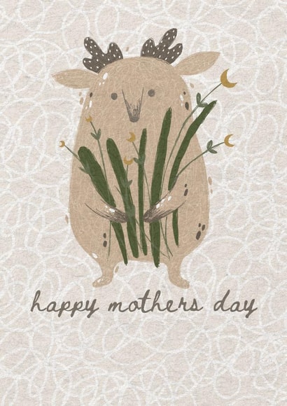 Happy Mothers Day Card (Featuring a Cute Little Character) created by nook.