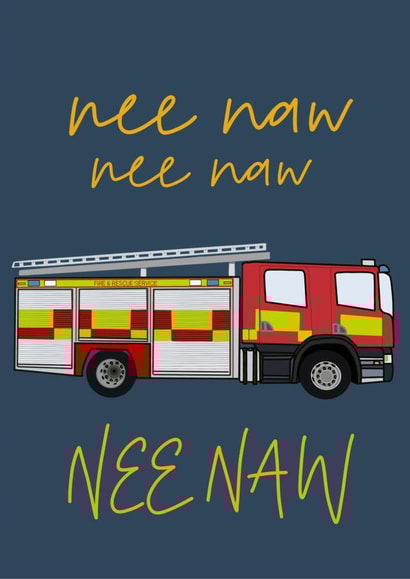 Emergency Services Fire Engine Card created by Rosie White Designs