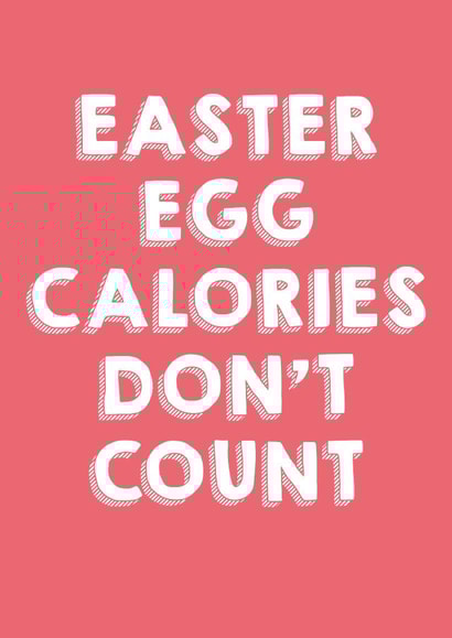 Easter Egg Calories  created by Red Koala