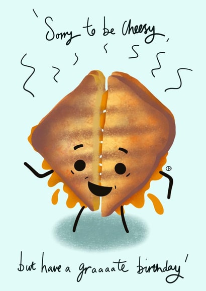 Cheesy Toastie Birthday Card created by Dale  Barnes 