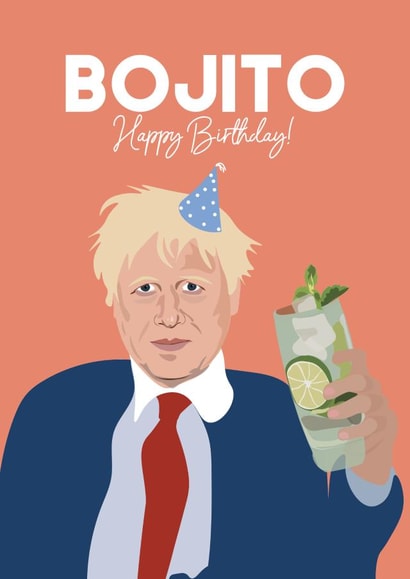 Boris Johnson Mojito Card created by WillyBee
