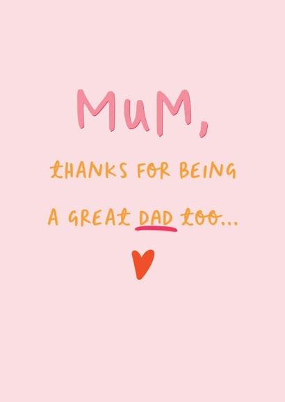 Father's Day Card for Mum created by Sweetlove Press