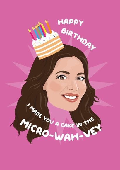 Nigella Lawson Microwave Meme Pop Culture Funny Baking Card created by PonyChops