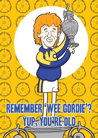Gordon Strachan Leeds United Card created by Tom Sparke