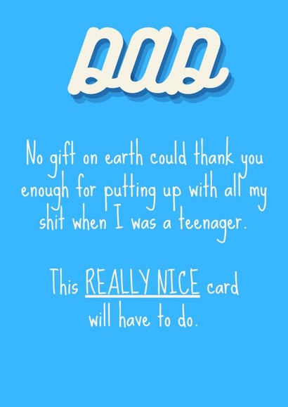 Thank you Dad card created by OnlyPans