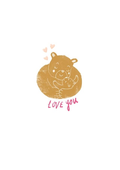 Love You Beary Much a Card for Mother's Day or Birthday created by Emily House Design & Illustration