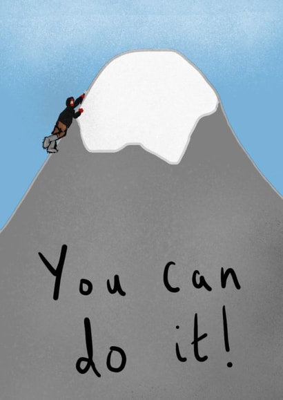 'You can do it!' Good Luck and Encouragement Card created by Sorrel Knott