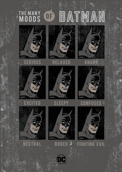 Funny Father's Day/Birthday Card - Many Moods of Batman created by Cardology