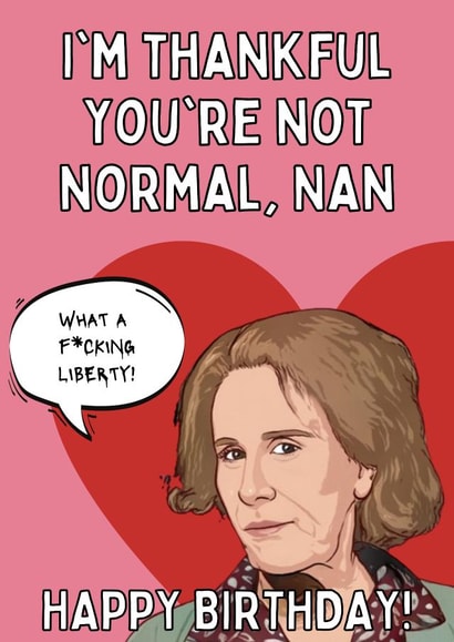 Happy Birthday Nan created by Original Fox Cards