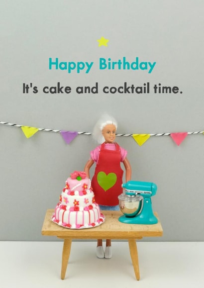 Cake and Cocktail time created by Bold & Bright Cards