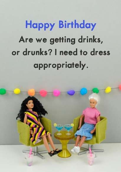 Birthday Drinks created by Bold & Bright Cards