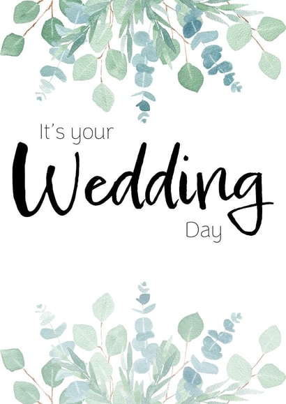 It's your wedding day card - Floral wedding card created by Ami Webster