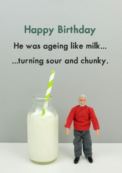 Ageing like milk created by Bold & Bright Cards