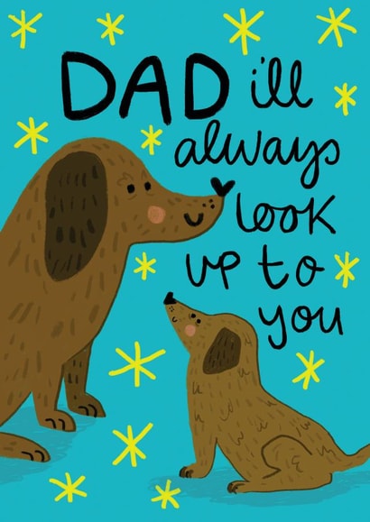 Dog fathers day card 1000 created by Faye Finney