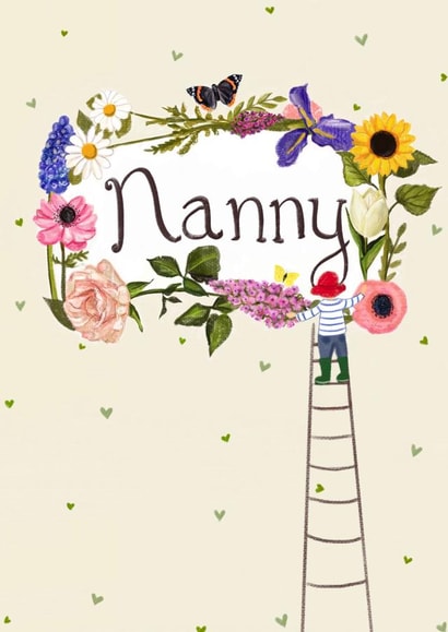 Nanny card created by Love Lucy Illustration