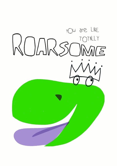 Totally Awesome Dinosaur Card created by Wonder Love