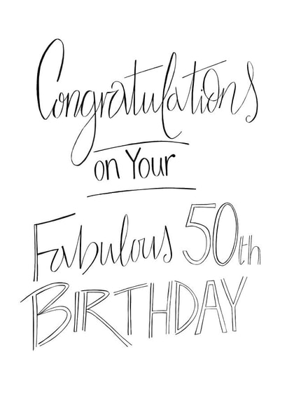 50 birthday created by Naughty Nice