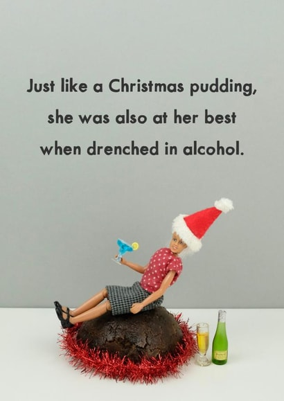 Christmas pudding created by Bold & Bright Cards