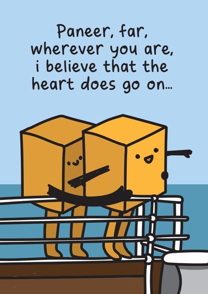 Paneer, far wherever you are missing you card created by The Playful Indian