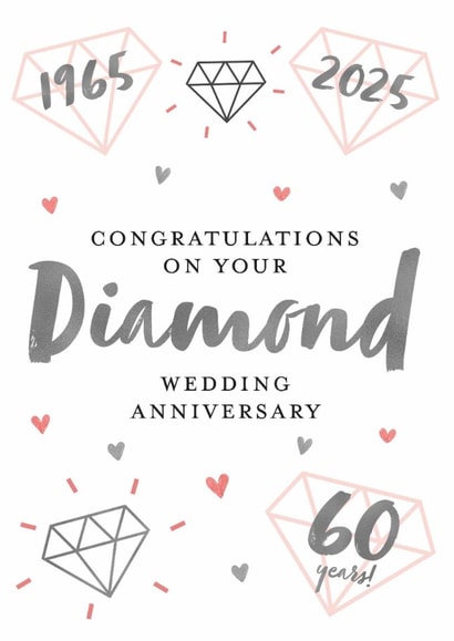 Diamond Wedding Anniversary created by Juniper and Rose Studio