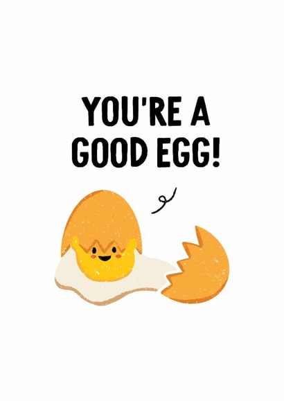 Good Egg - A cute and playful card to help send a smile created by Hello Elks