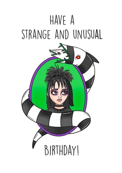 Have a strange and unusual birthday! created by Swish & Scribble